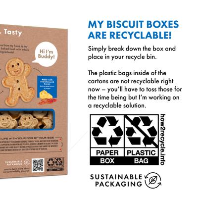 Show full view: Buddy Biscuits with Bacon & Cheese Oven Baked Dog Treats, 16-oz box slide 6 of 10