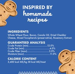 Buddy Biscuits with Bacon & Cheese Oven Baked Dog Treats, 3.5-lb bag slide 2 of 8