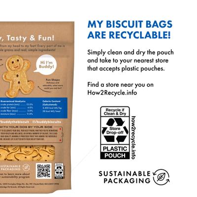 Show full view: Buddy Biscuits with Bacon & Cheese Oven Baked Dog Treats, 3.5-lb bag slide 6 of 11