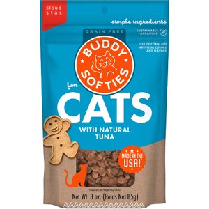 Buddy Biscuits with Natural Tuna Grain-Free Cat Treats, 3-oz bag