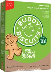 Buddy Biscuits with Roasted Chicken Oven Baked Dog Treats, 16-oz bag
