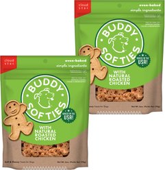 Buddy Biscuits with Roasted Chicken Soft & Chewy Dog Treats, 6-oz bag, bundle of 2