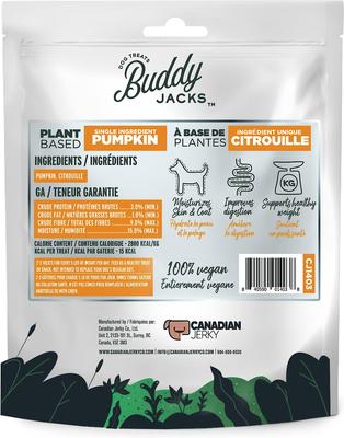 Show full view: Buddy Jack's Pumpkin Grain-Free Dog Treats, 7-oz bag slide 3 of 4