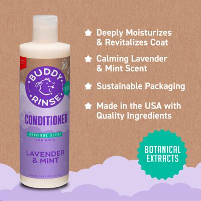 Show full view: Buddy Wash Original Lavender & Mint Dog Conditioner Rinse, 16-fl oz bottle slide 6 of 10