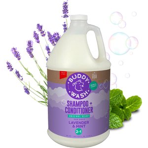 Buddy Wash Original Lavender & Mint Dog Shampoo & Conditioner, 1-gal bottle