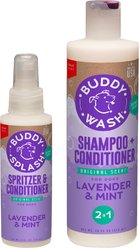 Buddy Wash Original Lavender & Mint Dog Spritzer & Conditioner & Buddy Wash Original Lavender & Mint Dog Shampoo & Conditioner, 16-fl oz bottle slide 1 of 9