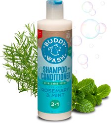 Buddy Wash Refreshing Rosemary & Mint Dog Shampoo & Conditioner, 16-fl oz bottle