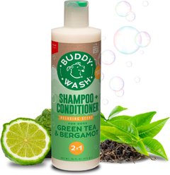 Buddy Wash Relaxing Green Tea & Bergamot Dog Shampoo & Conditioner, 16-fl oz bottle