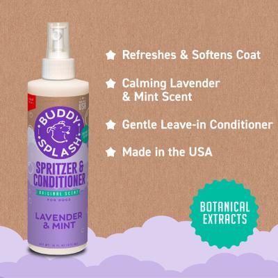 Show full view: Buddy Wash Splash Lavender & Mint Dog Spritzer & Conditioner, 16-fl oz bottle slide 6 of 10