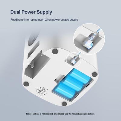 Show full view: Bueteka Automatic Dog & Cat Feeder, White, Medium slide 8 of 10