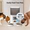 Show in main carousel: Bueteka Automatic Food Dispenser with Splitter & Stainless Bowls Cat & Dog Feeder, 6-lit, White slide 5 of 11