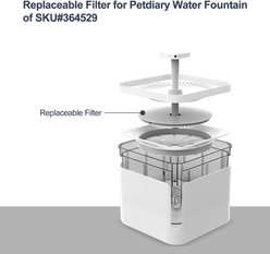 Bueteka Cat Water Fountain Filter, White, Small, 6 count slide 2 of 4