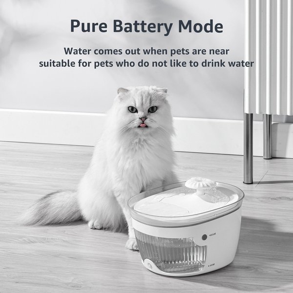 Bueteka Wireless Auto-Sensing Dog & Cat Water Fountain, Large