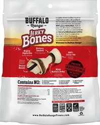Buffalo Range All Natural Grain-Free Jerky Bone Rawhide Dog Treats, 6 count slide 2 of 8