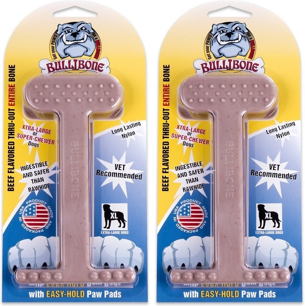 BulliBone Nylon Beef Flavor Dental Dog Chew Toy
