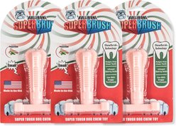 BulliBone Superbrush Peppermint Flavor Dog Chew Toy, Small, 6 count