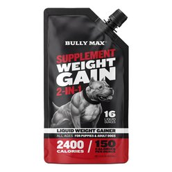 Bully Max 2-in-1 Weight Gain Liquid Supplement for Dogs, 16-fl oz bottle