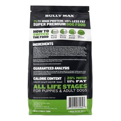 Bully Max 25/11 High Protein Low Fat Lamb Dry Dog Food, 15-lb bag slide 2 of 9
