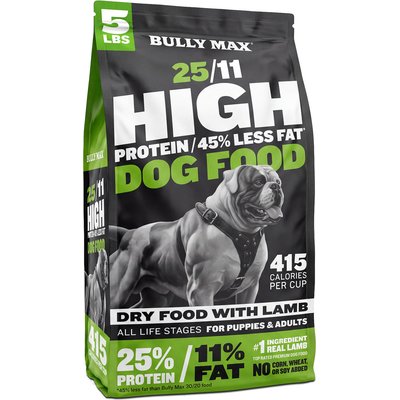 Bully Max Bully Max 25/11 High Protein Low Fat Lamb Dry Dog Food, 5-lb bag