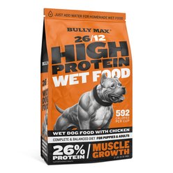 Bully Max 26/12 High Protein Chicken Dehydrated Dog Food, 2-lb bag