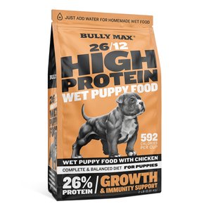 Bully Max 26/12 High-Protein Chicken Wet Puppy Food, 2-lb bag