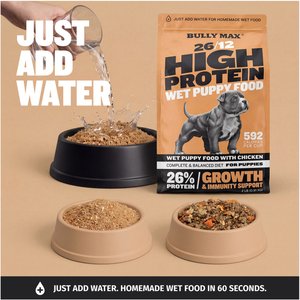 Bully Max 26/12 High-Protein Chicken Wet Puppy Food, 2-lb bag
