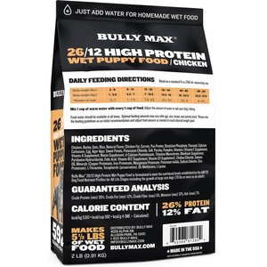 Bully Max 26/12 High-Protein Chicken Wet Puppy Food, 2-lb bag