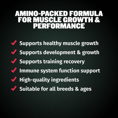 Show full view: Bully Max 2-in-1 Muscle Gain Power Tabs Supplement for Dogs, 6.3-oz bottle slide 6 of 12