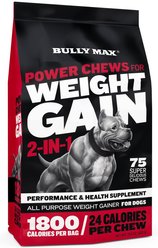 Bully Max 2-in-1 Power Chews for Weight Gain Supplement for Dogs, 75 count