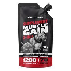 Bully Max 3-in-1 Muscle Gain Liquid Supplement for Dogs, 16-fl oz bottle