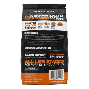 Bully Max 30/20 Adult High-Protein & Fat Chicken Dry Dog Food, 40-lb bag