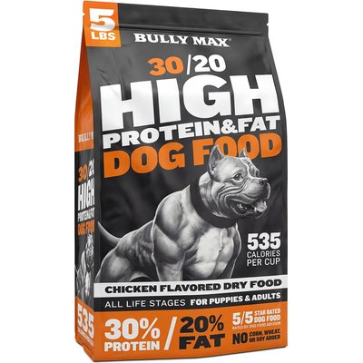 Bully Max Bully Max 30/20 Adult High-Protein & Fat Chicken Dry Dog Food, 5-Ib bag