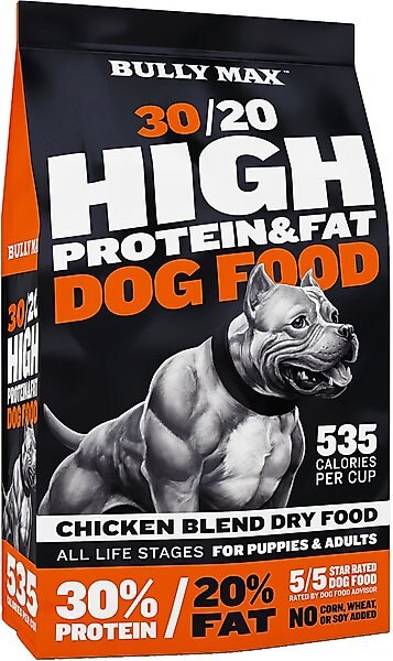 Bully Max 30/20 Adult High-Protein & Fat Chicken Dry Dog Food
