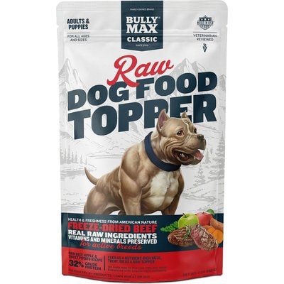 Bully Max Bully Max Beef High Protein Freeze-Dried Raw Dog Food Topper, 7-oz pouch