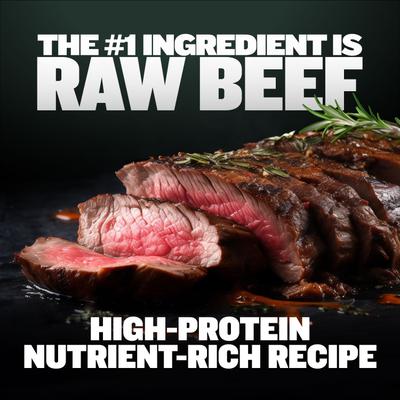 Show full view: Bully Max Beef High Protein Freeze-Dried Raw Dog Food Topper, 7-oz pouch slide 6 of 12