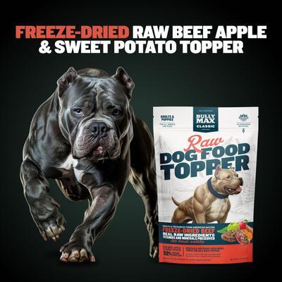 Show full view: Bully Max Beef High Protein Freeze-Dried Raw Dog Food Topper, 7-oz pouch slide 5 of 12