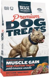 Bully Max Classic Premium High-Protein Beef Adult Crunchy Dog Treats, 14.1-oz bag