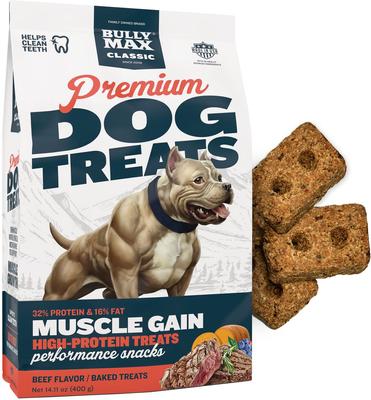 Show full view: Bully Max Classic Premium High-Protein Beef Adult Crunchy Dog Treats, 14.1-oz bag slide 9 of 12