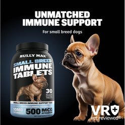 Bully Max Immune Support Tablet Supplement for Small Dogs, 30 count slide 2 of 9