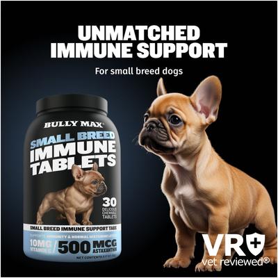 Show full view: Bully Max Immune Support Tablet Supplement for Small Dogs, 30 count slide 4 of 11