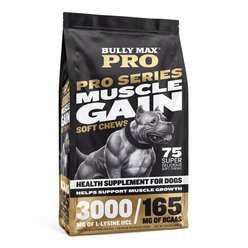 Bully Max Power Chews for Muscle Gain 11-in-1 Pro Supplement for Dogs 10.6-oz pouch