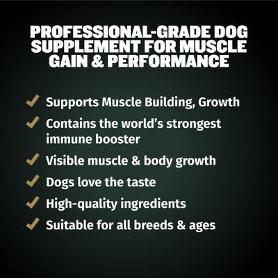 Show full view: Bully Max Power Chews for Muscle Gain 11-in-1 Pro Supplement for Dogs 10.6-oz pouch slide 4 of 11