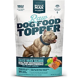Bully Max Salmon High Protein Freeze-Dried Raw Dog Food Topper, 7-oz pouch