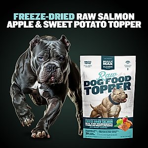 Bully Max Salmon High Protein Freeze-Dried Raw Dog Food Topper, 7-oz pouch