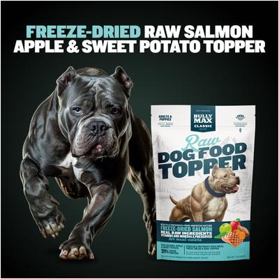 Show full view: Bully Max Salmon High Protein Freeze-Dried Raw Dog Food Topper, 7-oz pouch slide 6 of 12