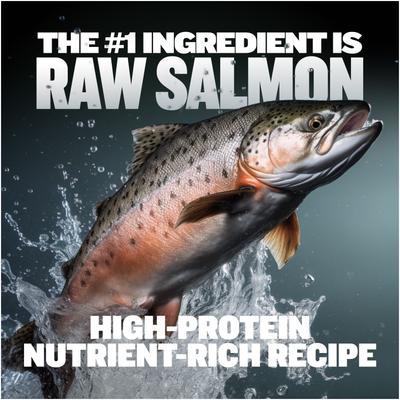 Show full view: Bully Max Salmon High Protein Freeze-Dried Raw Dog Food Topper, 7-oz pouch slide 5 of 12