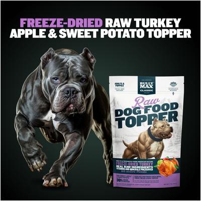 Show full view: Bully Max Turkey High Protein Freeze-Dried Raw Dog Food Topper, 7-oz pouch slide 6 of 12