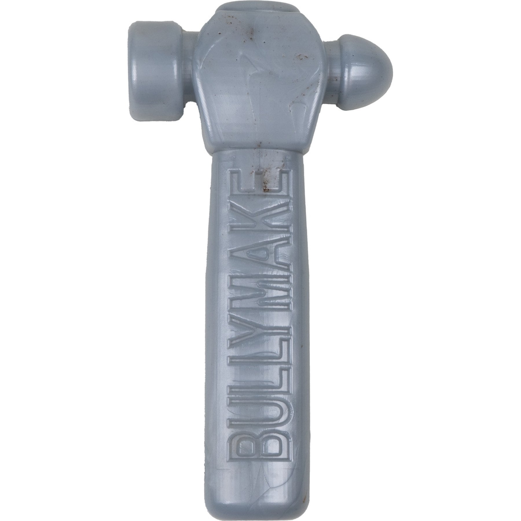 BULLYMAKE Nylon Hammer Hard Chew Dog Toy, Silver