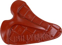 BULLYMAKE Nylon Steak Hard Chew Dog Toy, Red