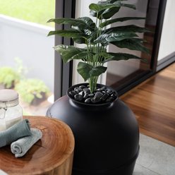 Bundle & Bliss Secret Litter Box Hidden Cat Litter Box Plant, Matt Black slide 2 of 9